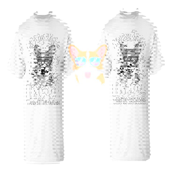 My Dog Thinks I'm Cool Corgi Dog Lover 長袖tシャツ Tシャツ