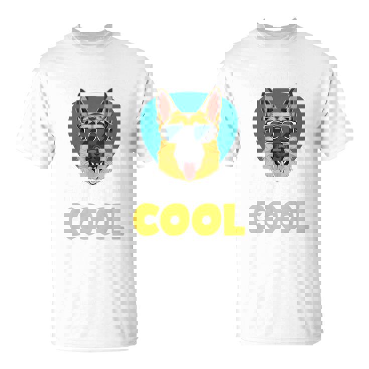 My Dog Thinks I'm Cool サングラス ジャーマンシェパード ドッグオーナー 長袖tシャツ Tシャツ