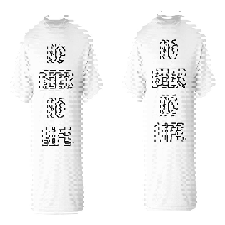 No Beer No Life ノービアーノーライフ ビール おもしろ かわいい Tシャツ