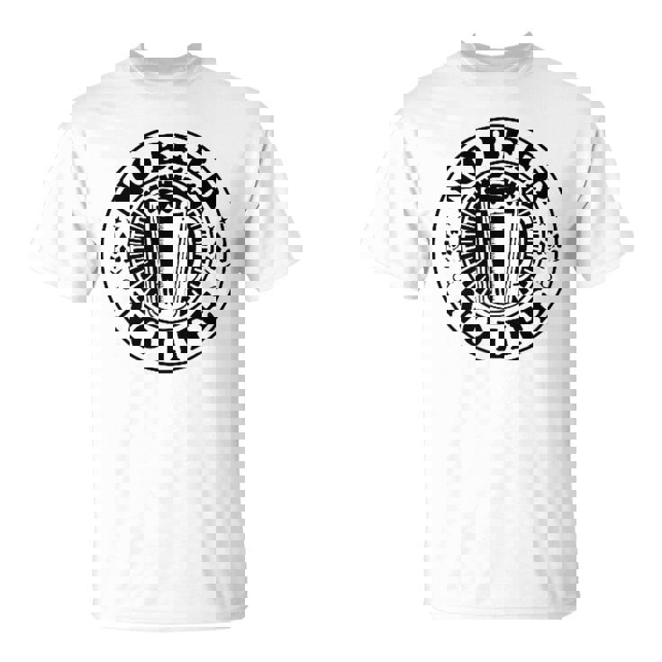 No Beer No Life ヴィンテージ飲酒 ビール愛好家向け 左胸 Tシャツ