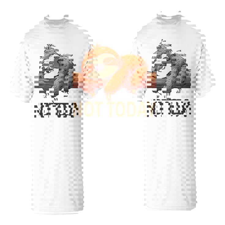 Not Todayloth 今日はナマケモノ Tシャツ