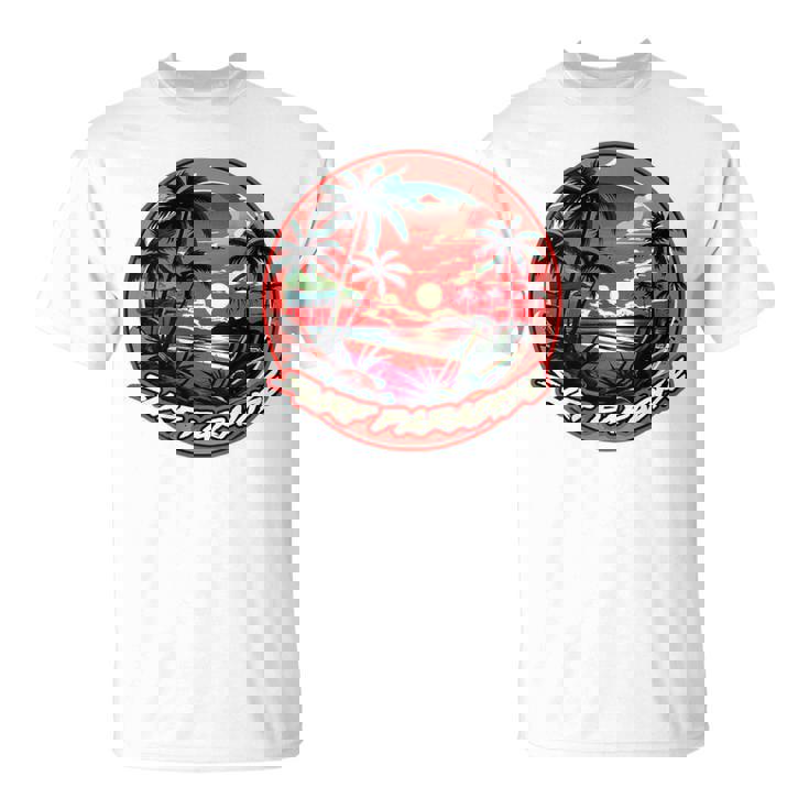バックプリント Onlyurf Paradise クール サーファー ビーチ オーシャン Tシャツ