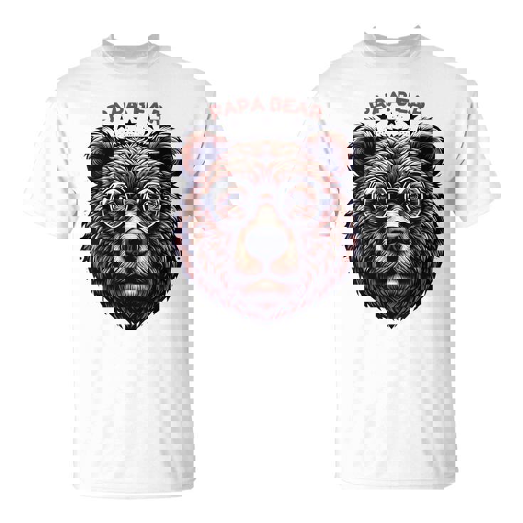 メンズ Papa Bear Face サングラス Papa Bear Lover 父の日 Tシャツ