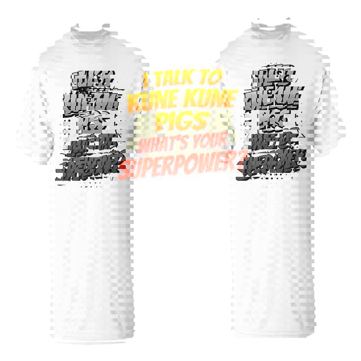 Pig Dad Mom Talkuperpower Kune Kune Tシャツ