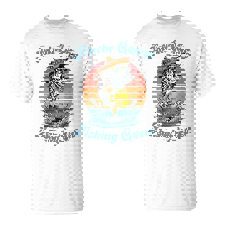 Pinche Gringo フィッシングクルー背面 メンズ、レディース向けアウトフィット Tシャツ