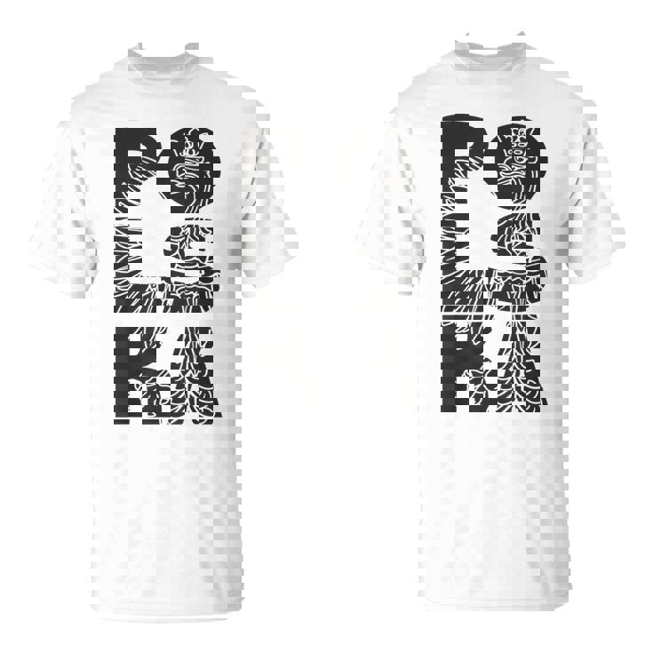 Polska Flag Eagle Polski Pride ポーランドヘリテージデザイン Tシャツ