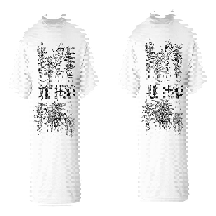 Pot Head 観葉植物 庭師 面白い 観葉植物 Tシャツ
