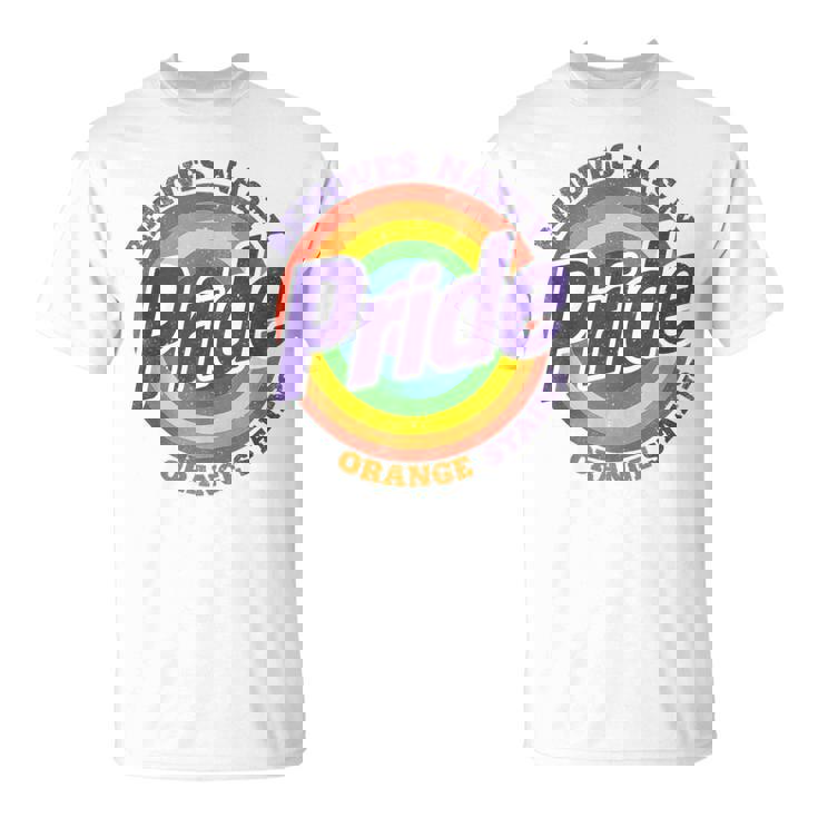 Pride Removes Nasty Orange Stains Pride Month Lgbtq Retro T-Shirt