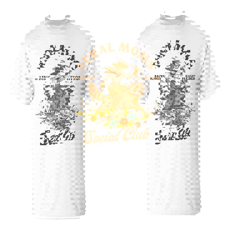 Racoon Mother’S Day Blessed Mom Life Feral Moms Social Club T-Shirt