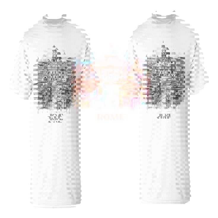 Retrointage Roma Italia Roma Italia Roma Italia Regalo Camiseta unisex