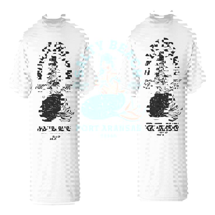Salty Beach Port Aransas テキサス マーメイドシャツ ダイブバー オイスター Tシャツ