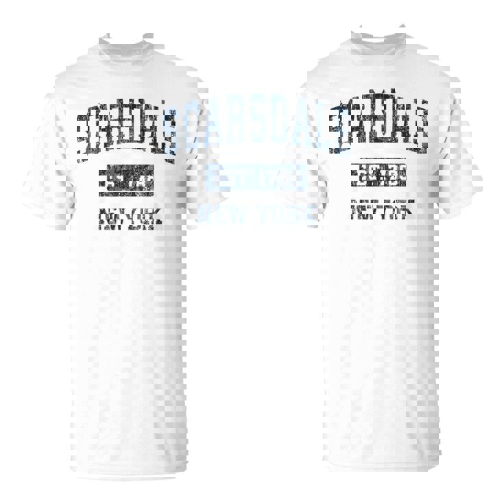 Scarsdale New York Ny ビンテージスポーツデザイン ネイビー Tシャツ