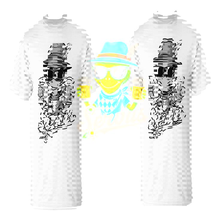 Servus Wiesn Gaudi – 面白いオクトーバーフェストビールバイエルンコスチューム 長袖tシャツ Tシャツ