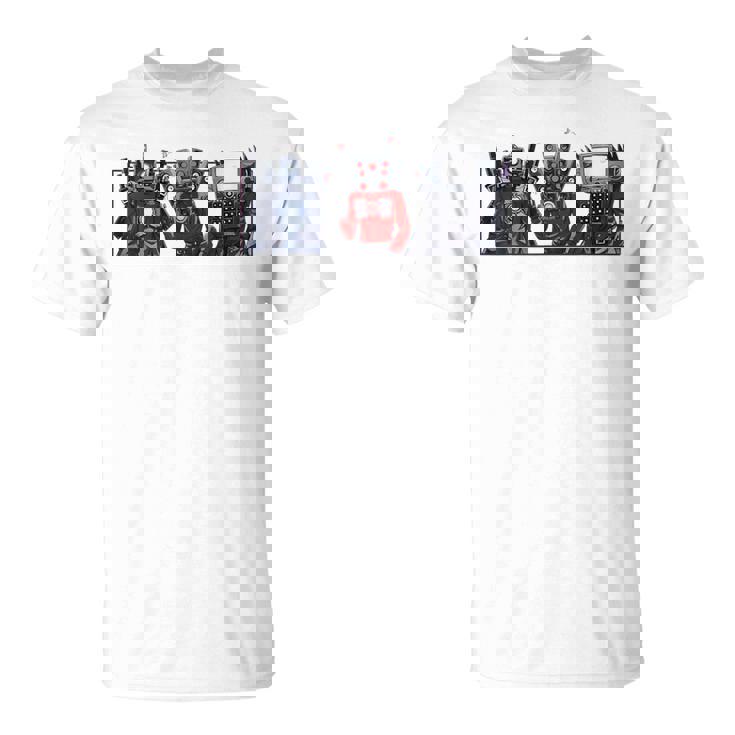 Skibidi トイレスピーカーマン カメラマン トイレ テレビマン Tシャツ