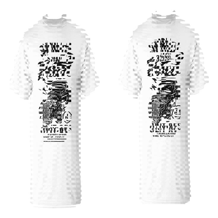 Smyrna Delaware Usa ホットロッド ビンテージスタイル カーデザイン Tシャツ