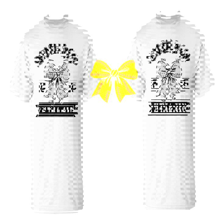 Softball Senior Mom 2025 The Final Inning Softball Mom T-Shirt