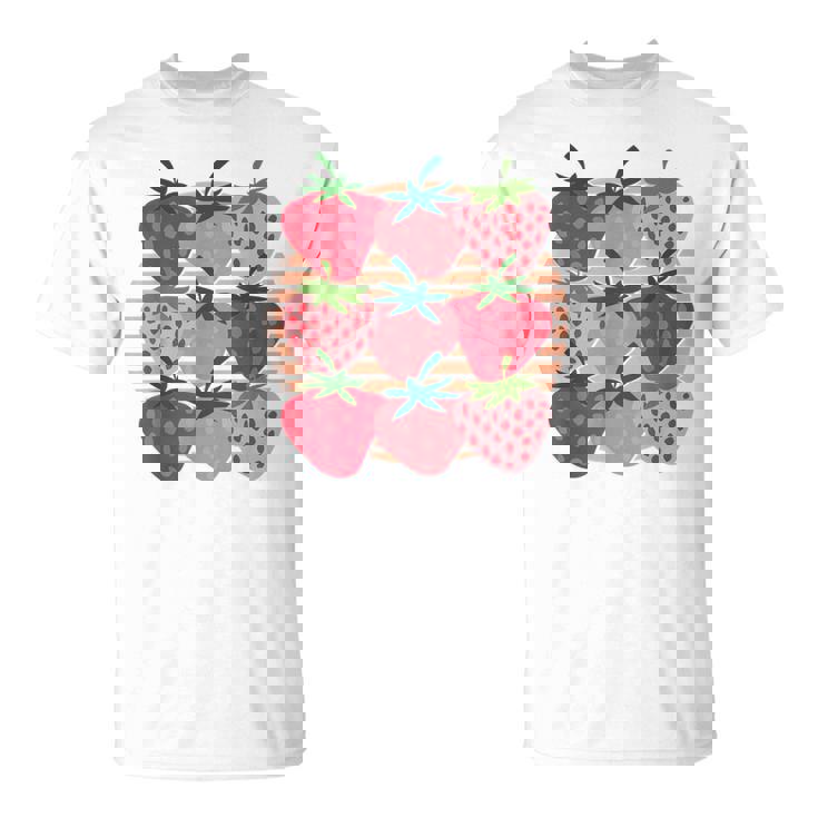 Strawberries Red Berriesummer Fruit Retrotrawberry T-Shirt