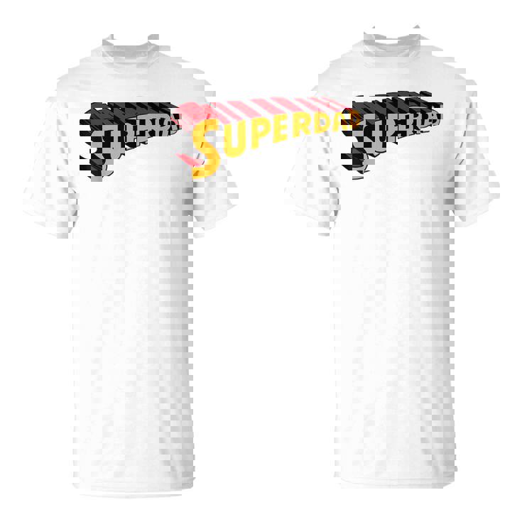 Super Daduperdad uperhero Dad Tシャツ