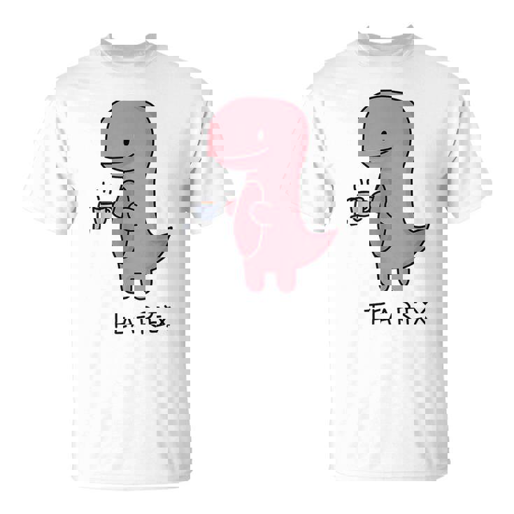 Tea Rex ユーモラスパン。 Tシャツ