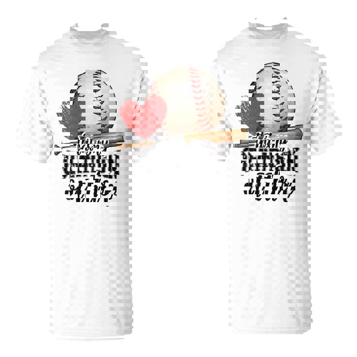 That's My Grandson Out There Baseball Grandma T-Shirt