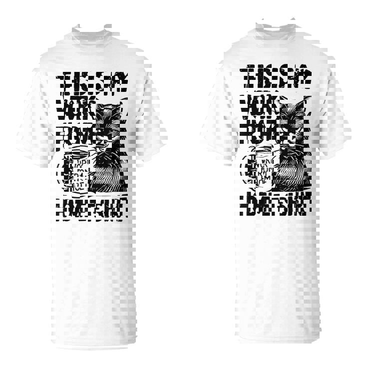 This Is My Work From Homearcastic Cat Remote Worker Tシャツ