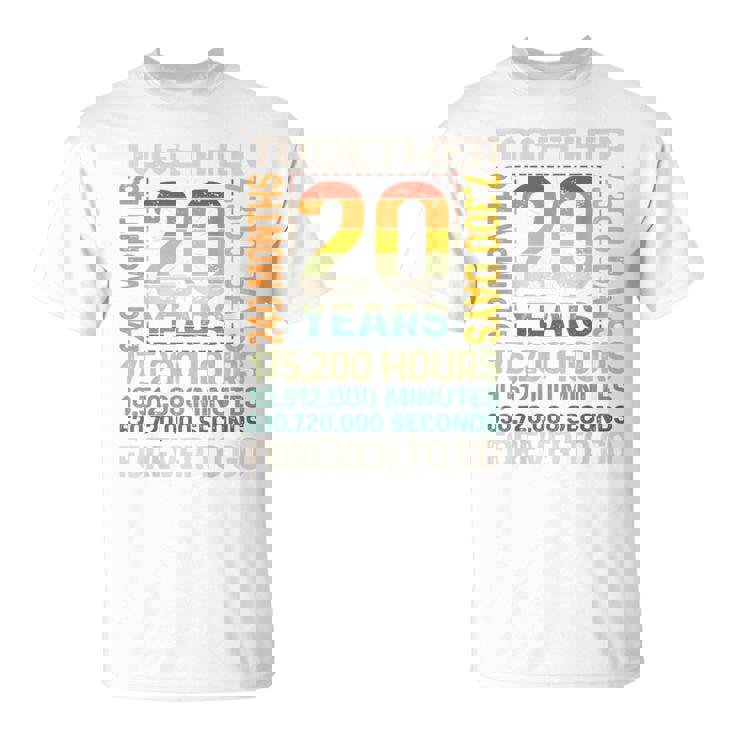 Together 20 Years Forever To Go 結婚20周年記念 Tシャツ