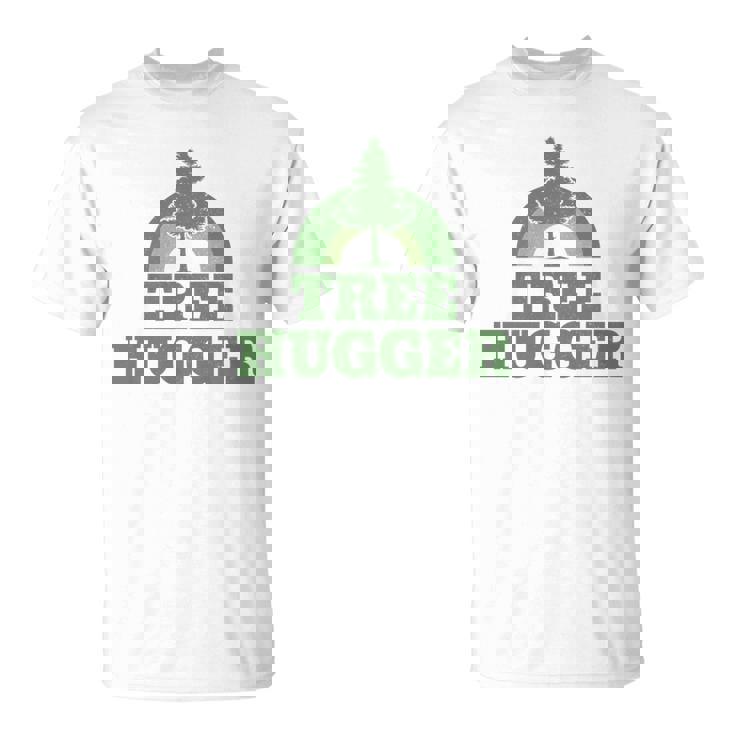 Tree Hugger 環境保護主義者 ヴィンテージ レトロ 自然愛好家 長袖tシャツ Tシャツ