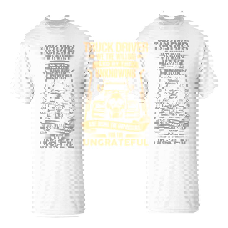 Truck Drivers Fun Truckers トラッキング スカル バックサイド 長袖tシャツ Tシャツ