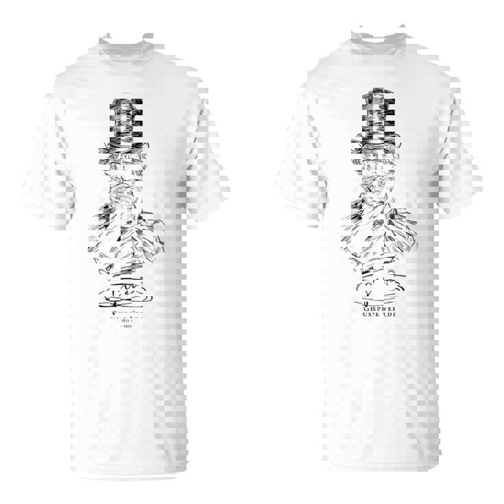 Verdi-Classical Musicジュゼッペヴェルディ-イタリア語-クラシック音楽-オペラ Tシャツ