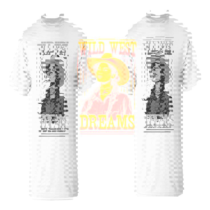 Wild West Dreams Country Western Cowgirl Rodeo グラフィック Tシャツ