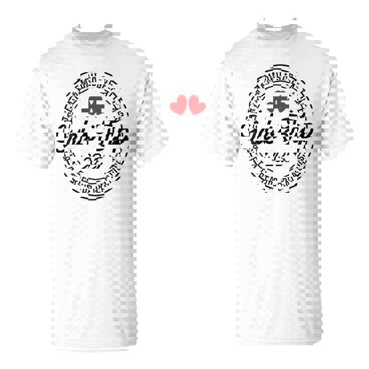 Women's Girls Trip 2025 Weekend Holiday Matching Women's Blue T-Shirt