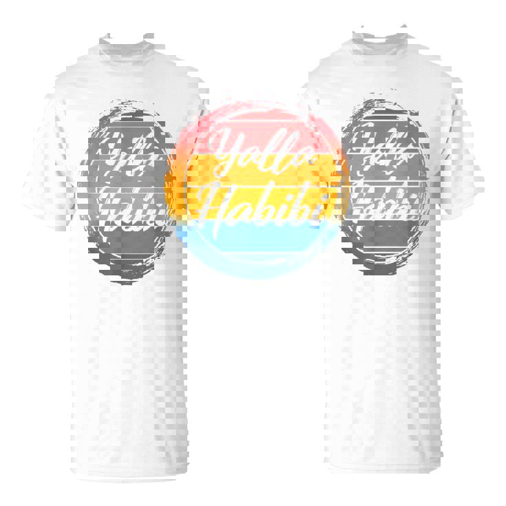 Yalla Habibi Let's Go My Dear Muslim Friend Arabe Islamique T-Shirt