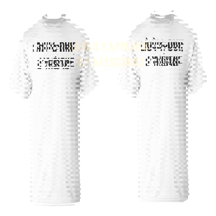 「パワーがあるところ、抵抗がある」 フーコー。 Tシャツ