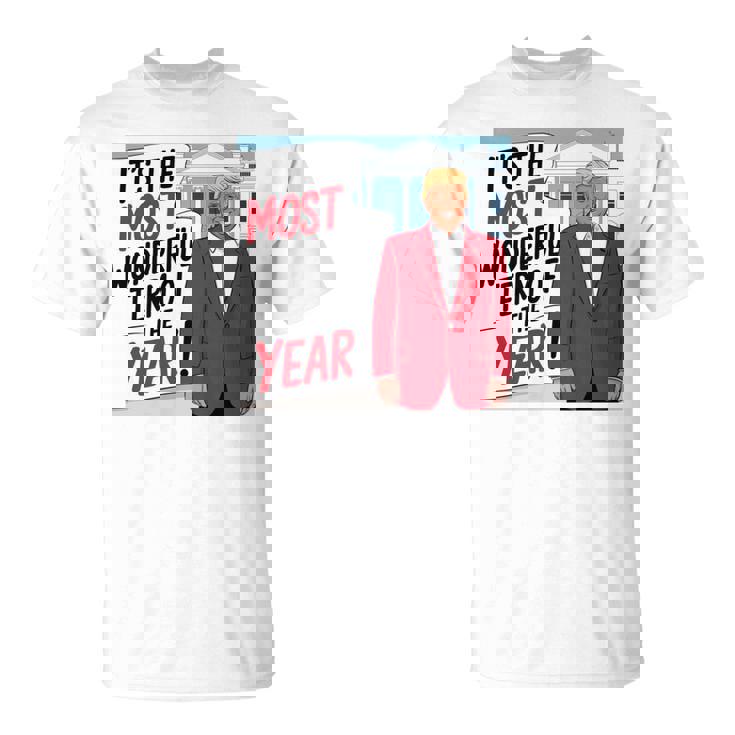 「今年一番素晴らしい言葉だ」トランプクリスマス 長袖tシャツ Tシャツ