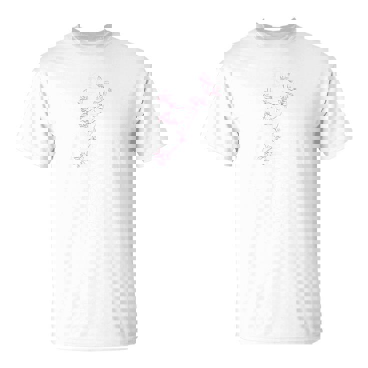 「桜／とほかみえみため 白文字」 言霊 ホツマ文字 ヲシテ文字 とほかみえひため 桜 神社 開運 お守り バックプリント Tシャツ