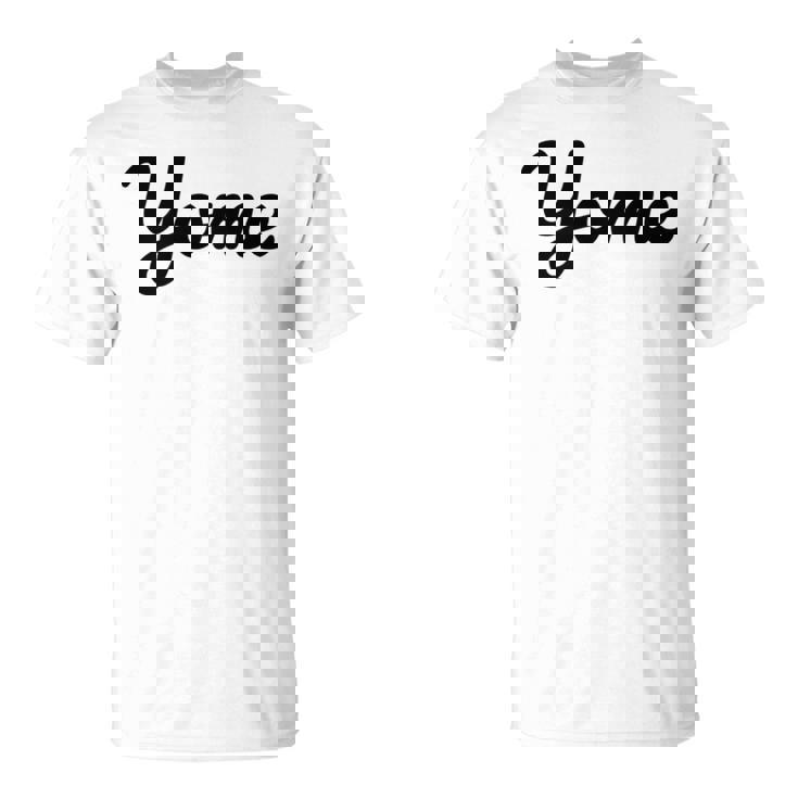 【Yome】嫁 よめ シンプル おしゃれ ローマ字 夫婦お揃い 結婚祝い カップル ペアルック おもしろ ペア Tシャツ