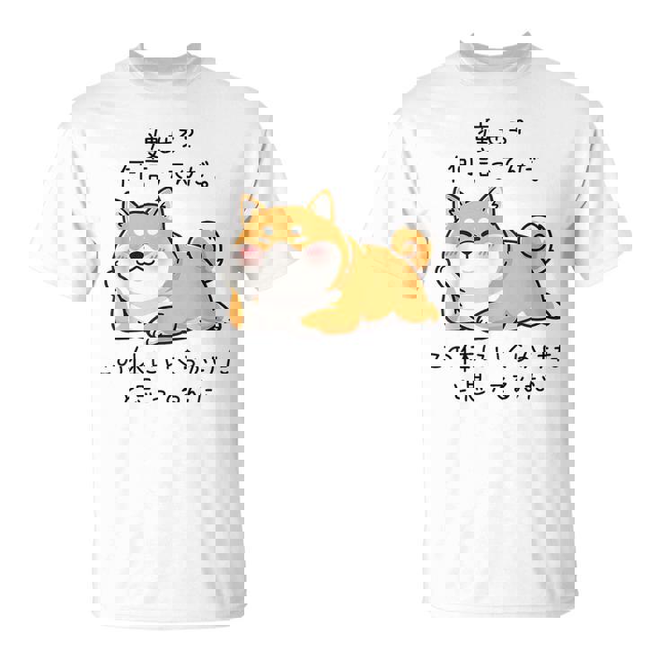 【痩せろ何言ってんだ。この体にいくらかけたと思ってるんだ。】柴犬 おもしろ ギャグ ネタ ウケ狙い Tシャツ