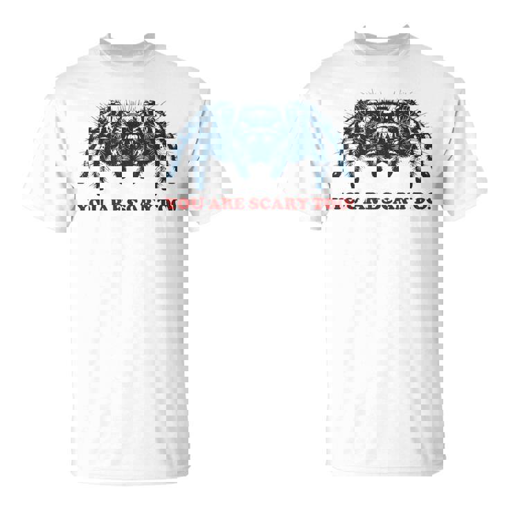 あなたも怖いよ！ タランチュラの飼い主 面白いタランチュラ Tシャツ