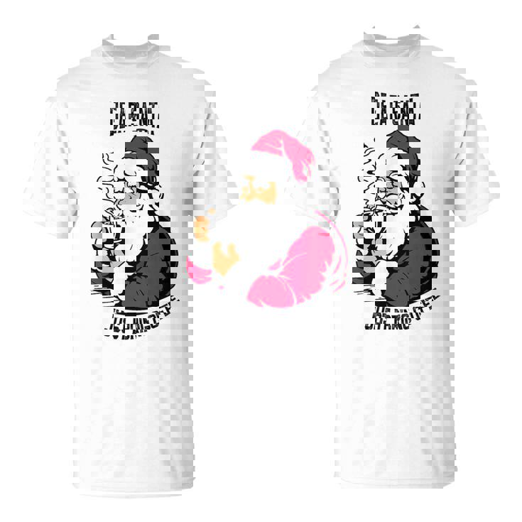 おもしろい親愛なるサンタさん、コーヒーを持ってきてクリスマスクリスマス Tシャツ