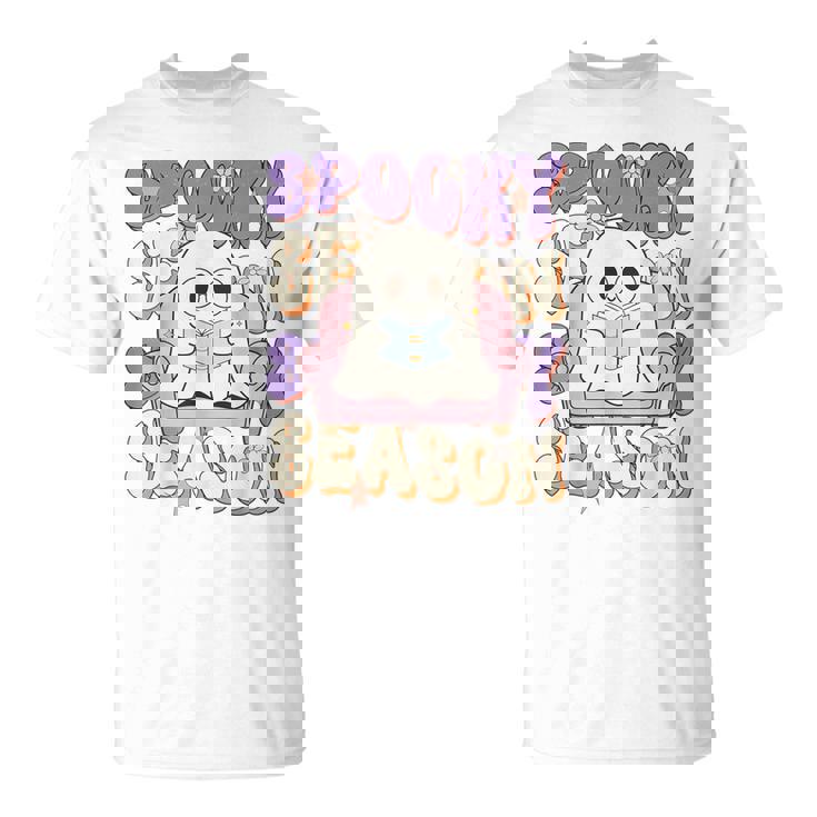 おもしろい言葉 不気味な季節 ハロウィン 幽霊 先生 女性 男性 Tシャツ