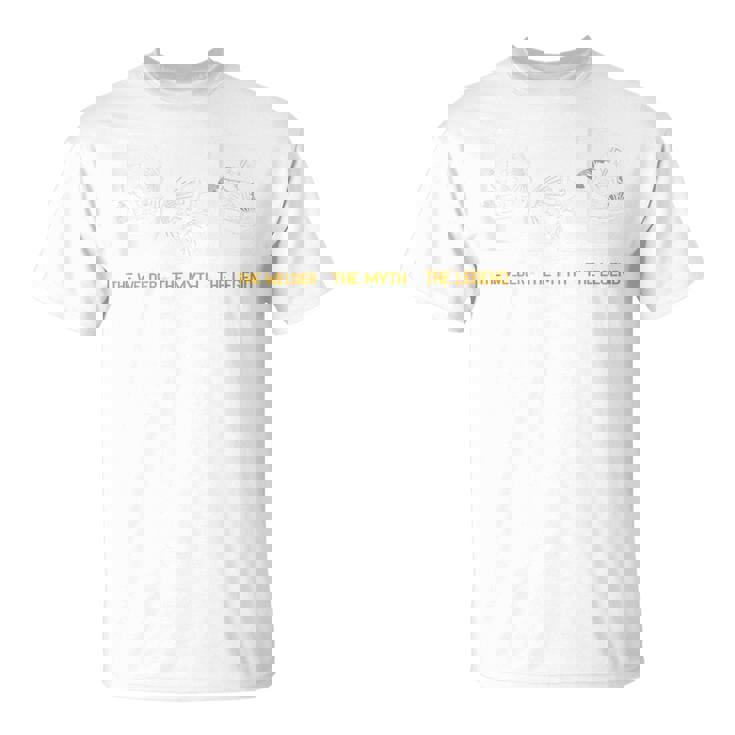 メンズ バックプリント お父さん 溶接工 神話 伝説 Tシャツ