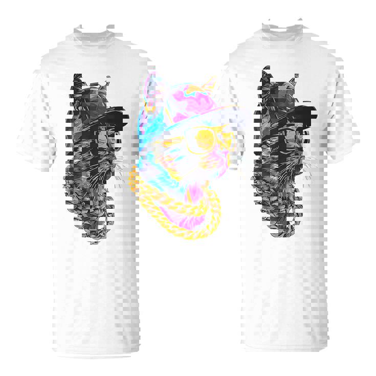 かっこいい ヒップホップ 猫 アーバン ストリートウェア B-Boy グラフィティ Tシャツ