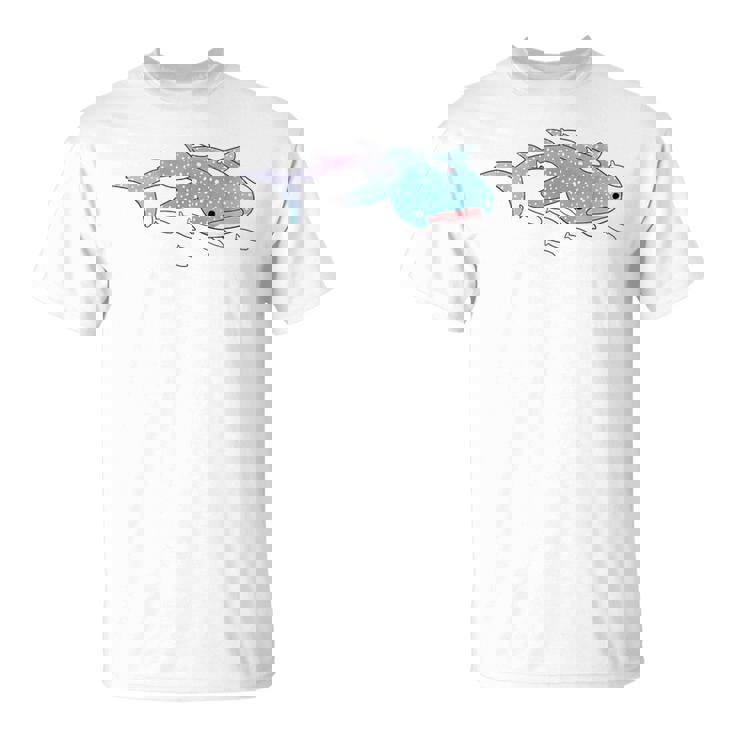 かわいい カワイイ エステ ブルー ジンベラ サメ 海 ギフト Tシャツ