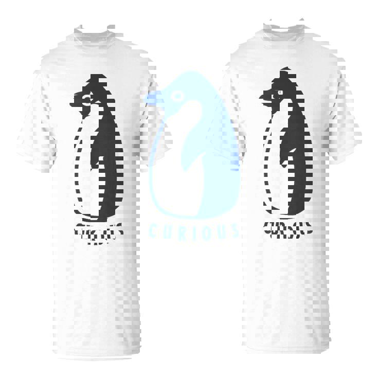 かわいいアデリーペンギン、学習者や探検家のためのミニマルアート。 Tシャツ