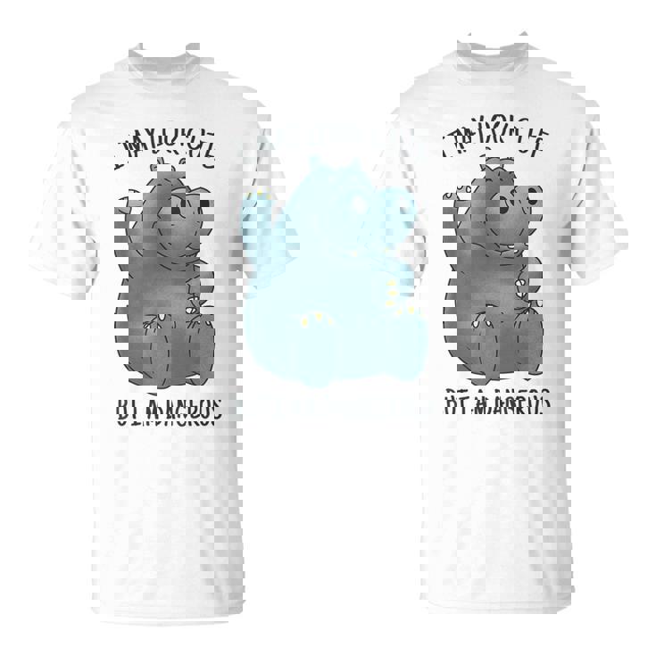 かわいいグレーカバ Tシャツ