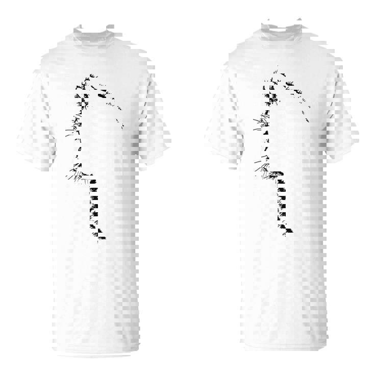 かわいい猫のシルエット Tシャツ