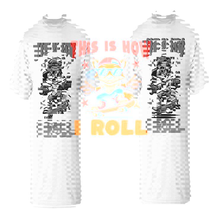 これが私がクールなフォックススケートをスケートボードで転がす方法です Tシャツ
