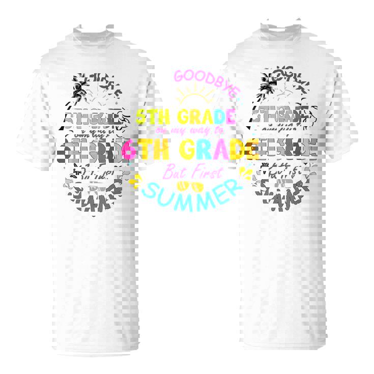 さよなら 5年生 卒業 中学へ ハローサマー Tシャツ