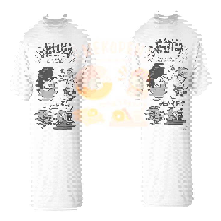 ねこぺん日和 ドーナツ Tシャツ