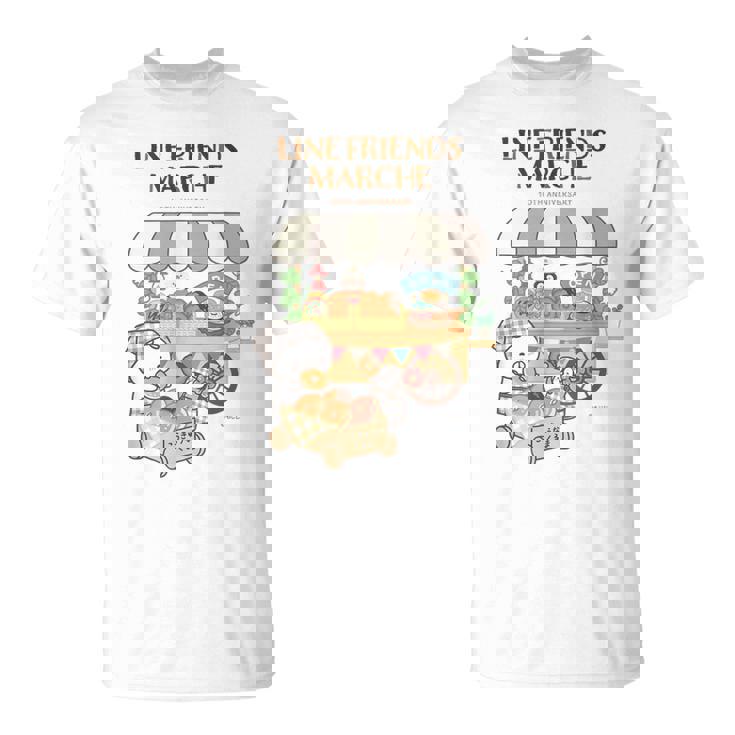 ねこぺん日和 ドーナツ屋さんロゴ付 Tシャツ